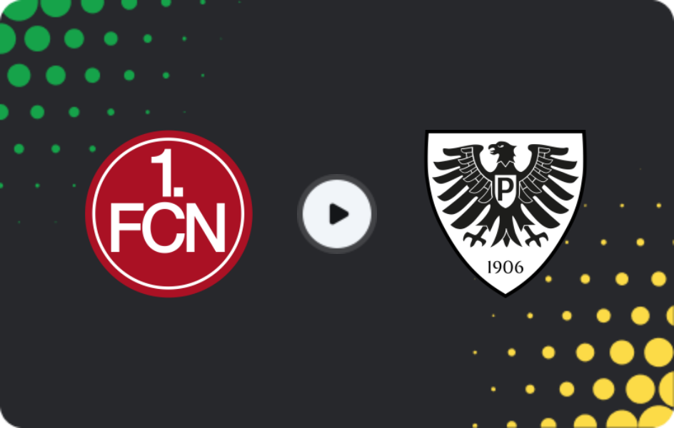Where to watch Nürnberg — Preußen Münster, 2. Bundesliga, 01.02.2026