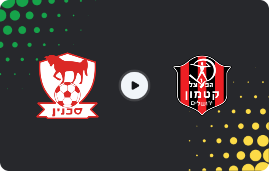 Where to watch Bnei Sakhnin — Hapoel Katamon, Ligat Ha'al, 31.01.2026
