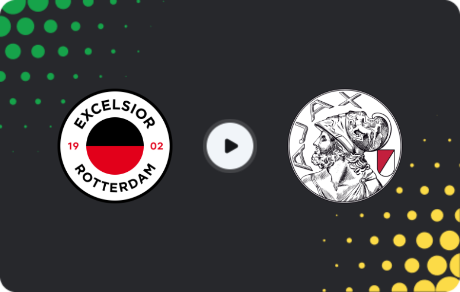 Where to watch Excelsior — Ajax, Eredivisie, 01.02.2026