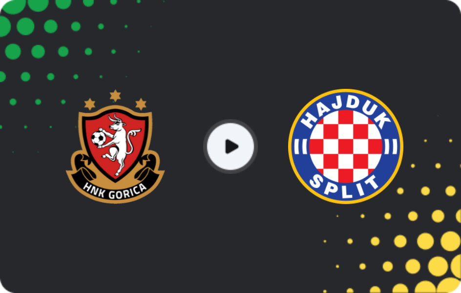 Where to watch HNK Gorica — Hajduk Split, HNL, 31.01.2026