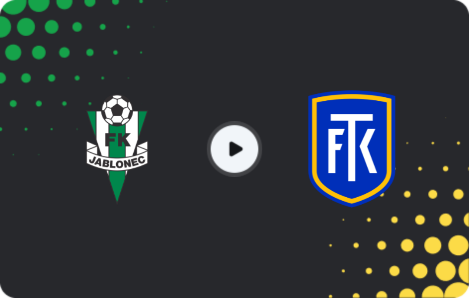 Where to watch Jablonec — Teplice, First Liga, 31.01.2026