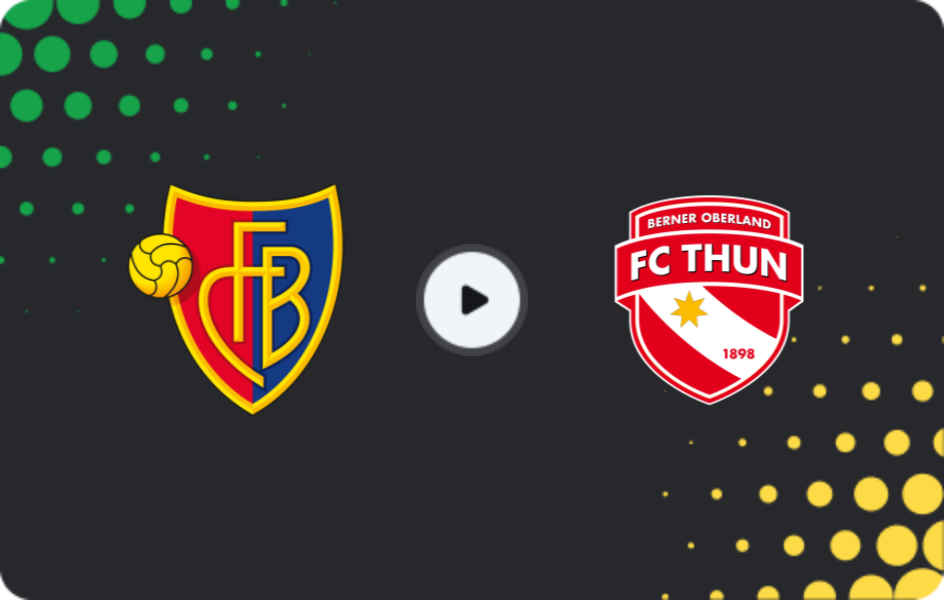 Where to watch Basel — Thun, Super League, 01.02.2026