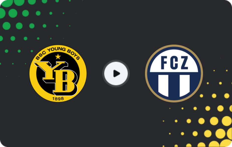 Where to watch Young Boys — Zurich, Super League, 01.02.2026