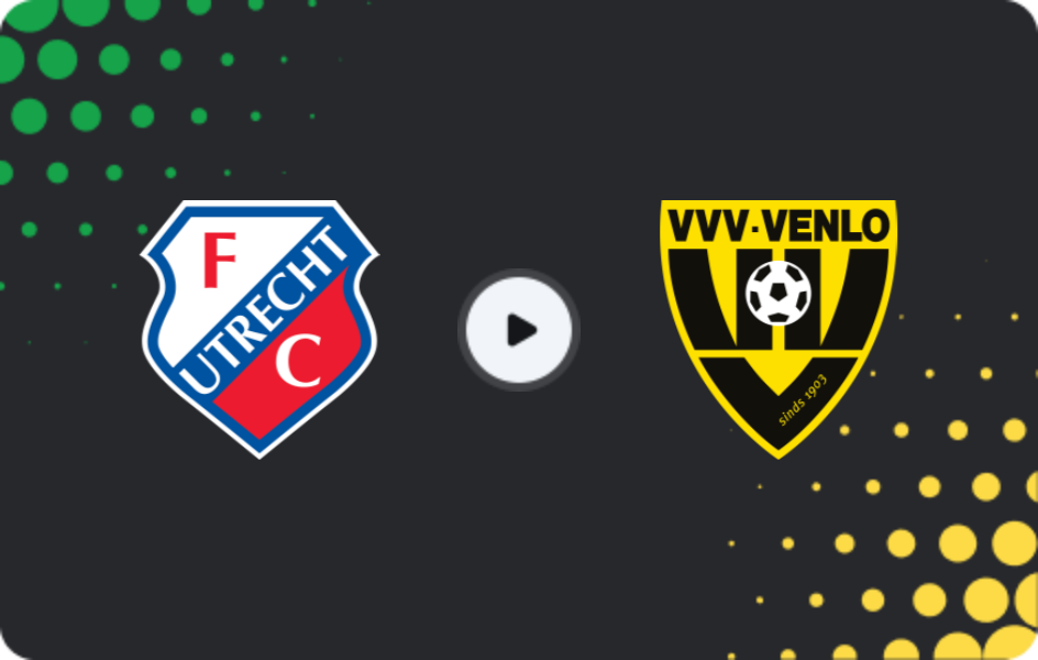 Where to watch Jong Utrecht — VVV Venlo, Eerste Divisie, 02.02.2026