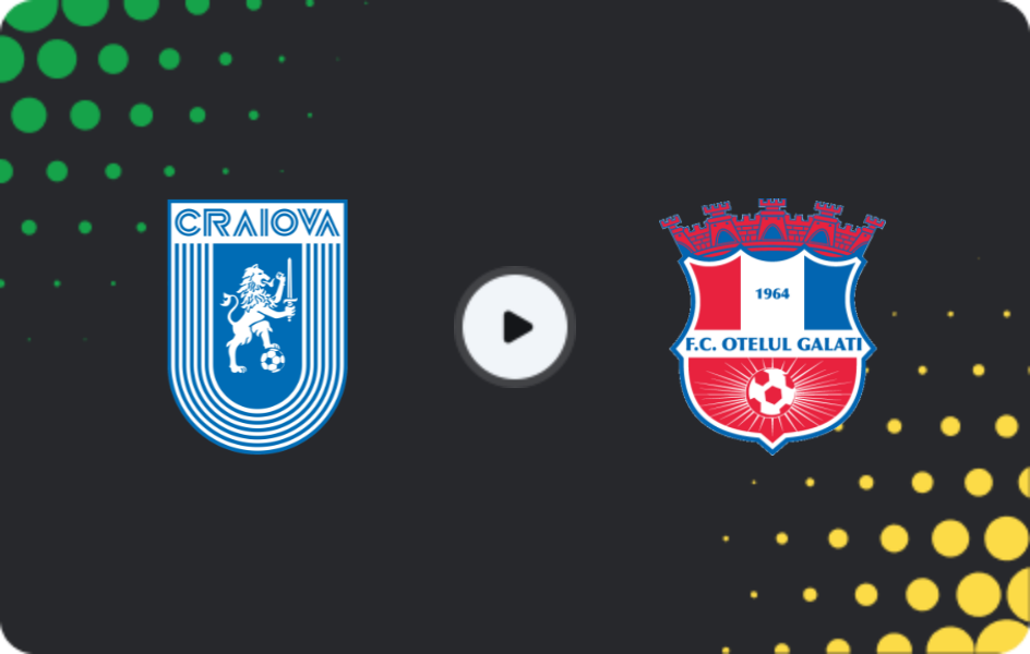 Where to watch Universitatea Craiova — Oţelul, Liga I, 04.02.2026
