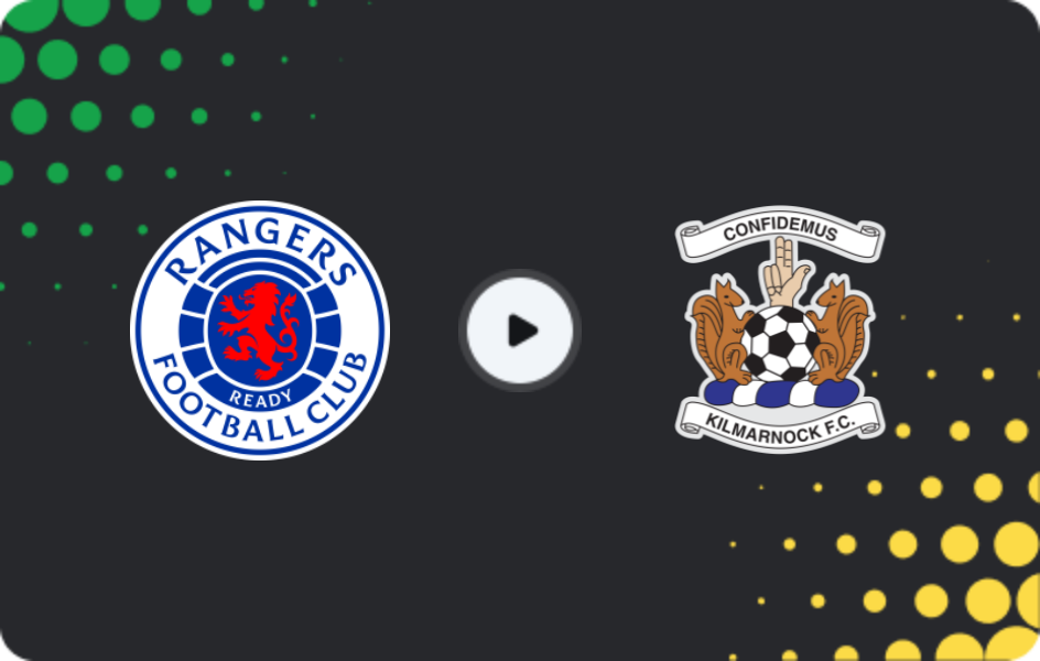 Where to watch Rangers — Kilmarnock, Premiership, 04.02.2026