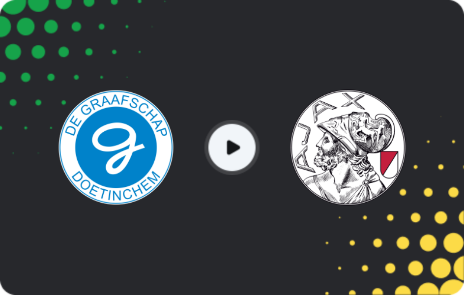 Where to watch De Graafschap — Jong Ajax, Eerste Divisie, 06.02.2026