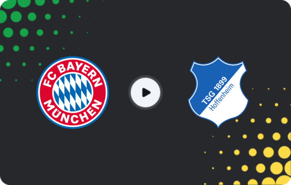 Where to watch Bayern — Hoffenheim, Bundesliga, 08.02.2026