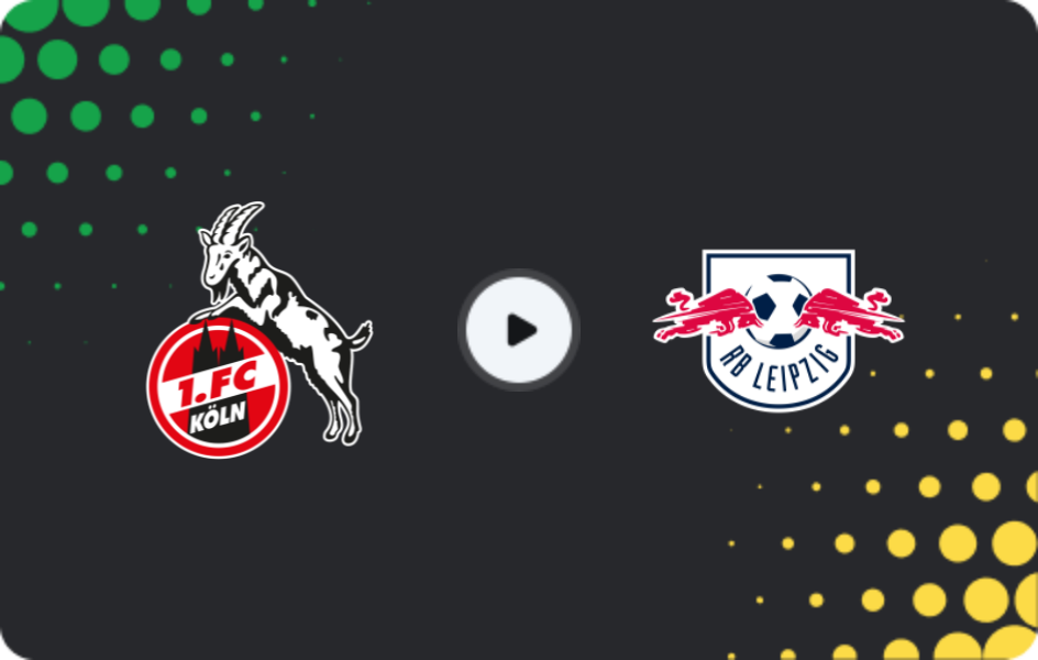 Where to watch 1.FC Köln — RB Leipzig, Bundesliga, 08.02.2026