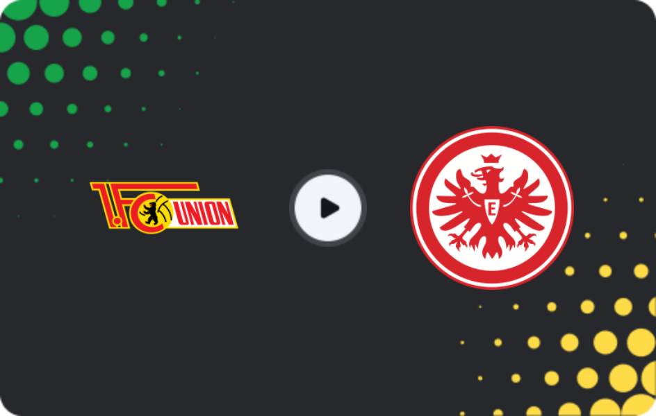 Where to watch Union Berlin — Eintracht Frankfurt, Bundesliga, 06.02.2026