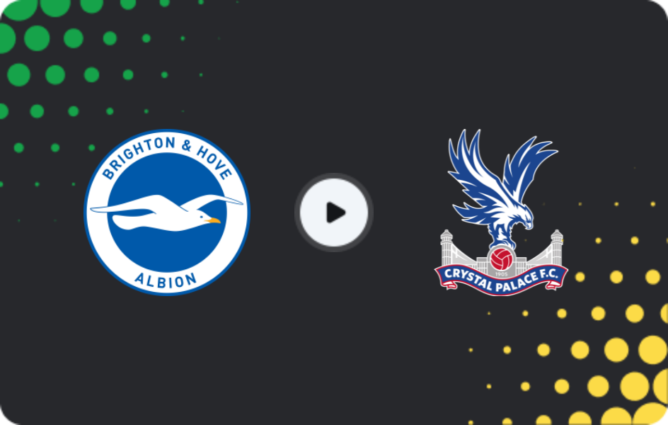 Where to watch Brighton — Crystal Palace, Premier League, 08.02.2026