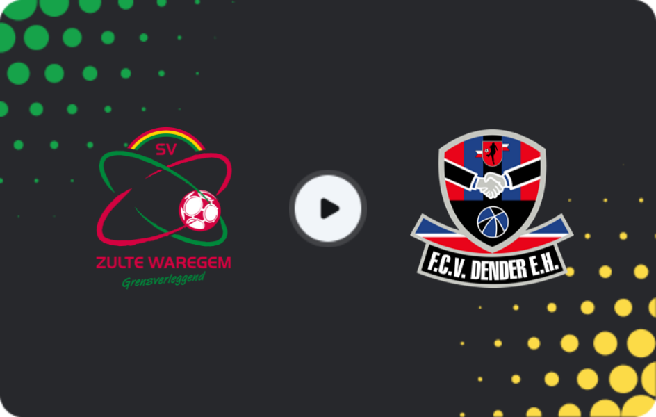Where to watch Zulte Waregem — Dender, Jupiler Pro League, 07.02.2026