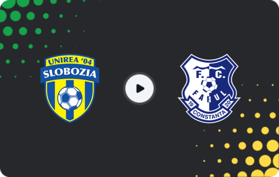 Where to watch Unirea Slobozia — Farul Constanta, Liga I, 07.02.2026