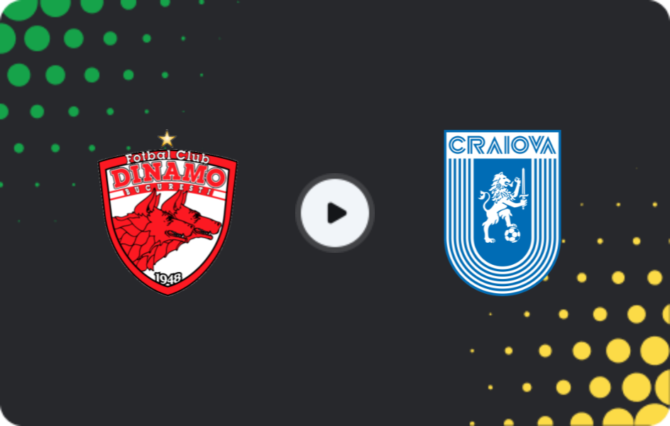 Where to watch Dinamo Bucuresti — Universitatea Craiova, Liga I, 07.02.2026