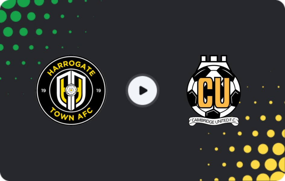 Where to watch Harrogate Town — Cambridge United, League Two, 07.02.2026