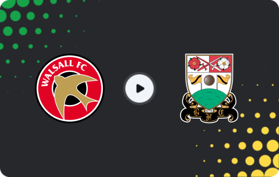 Where to watch Walsall — Barnet, League Two, 07.02.2026
