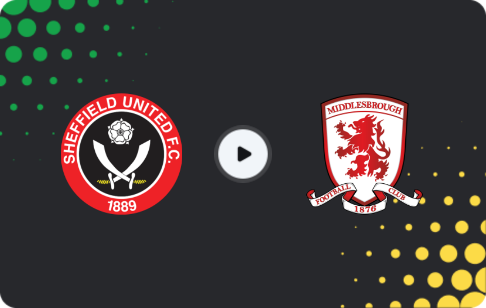 Where to watch Sheffield United — Middlesbrough, Championship, 09.02.2026