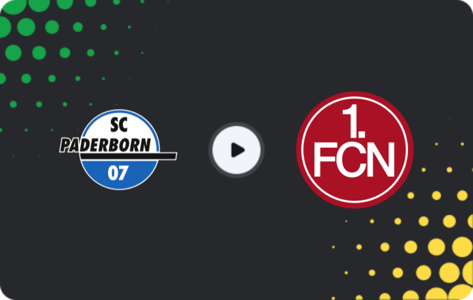Where to watch Paderborn 07 — Nürnberg, 2. Bundesliga, 08.02.2026