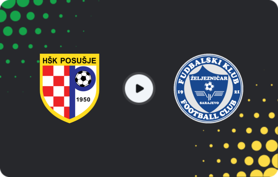 Where to watch Posušje — Zeljeznicar Sarajevo, Premijer Liga, 07.02.2026