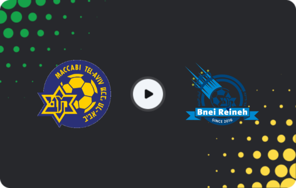 Where to watch Maccabi Tel Aviv — Maccabi Bnei Raina, Ligat Ha'al, 07.02.2026