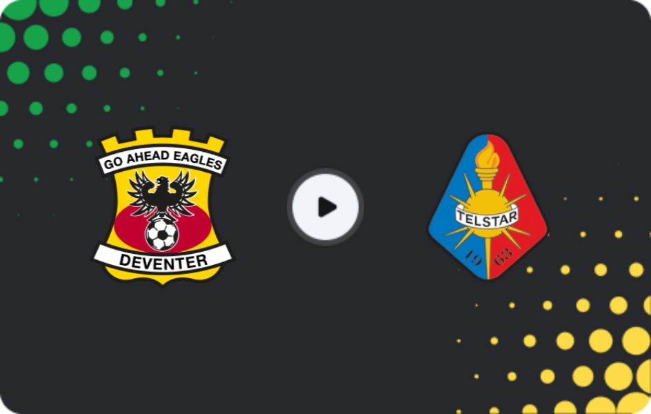 Where to watch Go Ahead Eagles — Telstar, Eredivisie, 08.02.2026