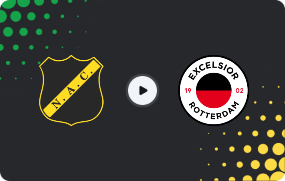 Where to watch NAC Breda — Excelsior, Eredivisie, 06.02.2026
