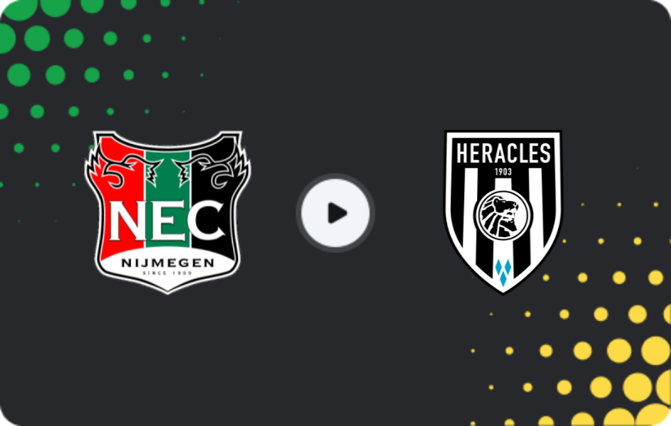Where to watch NEC Nijmegen — Heracles, Eredivisie, 07.02.2026