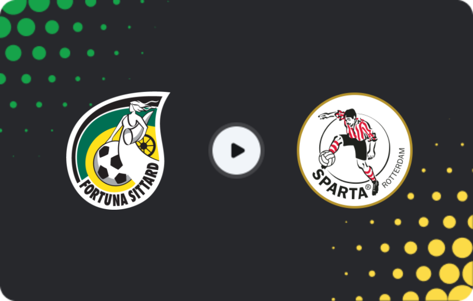 Where to watch Fortuna Sittard — Sparta Rotterdam, Eredivisie, 07.02.2026