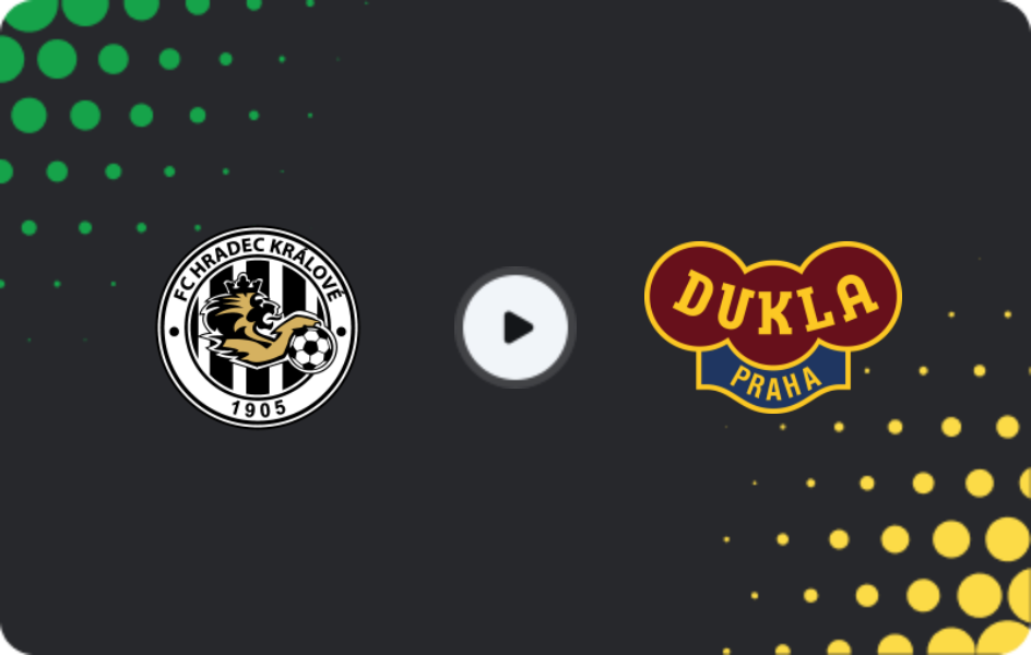 Where to watch Hradec Králové — Dukla Praha, First Liga, 07.02.2026