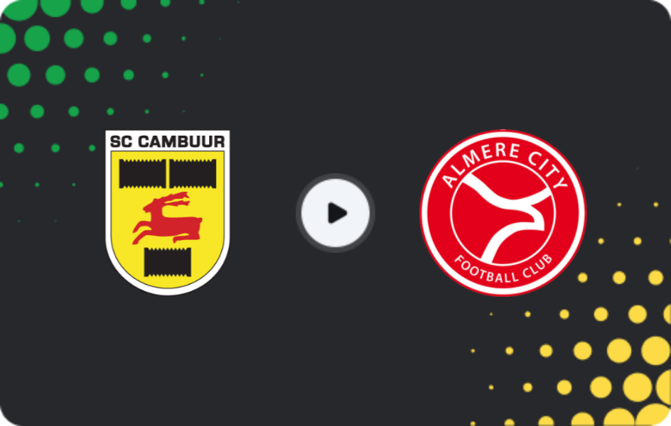 Where to watch Cambuur — Almere City FC, Eerste Divisie, 08.02.2026