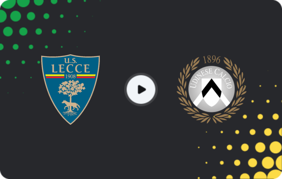 Where to watch Lecce — Udinese, Serie A, 08.02.2026