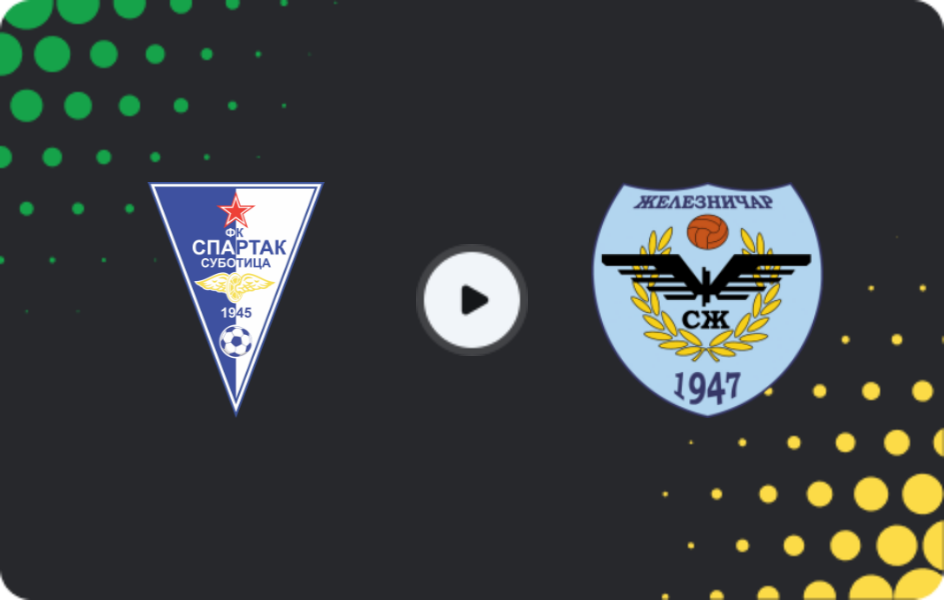 Where to watch Spartak Subotica — Železničar Pančevo, Super Liga, 07.02.2026