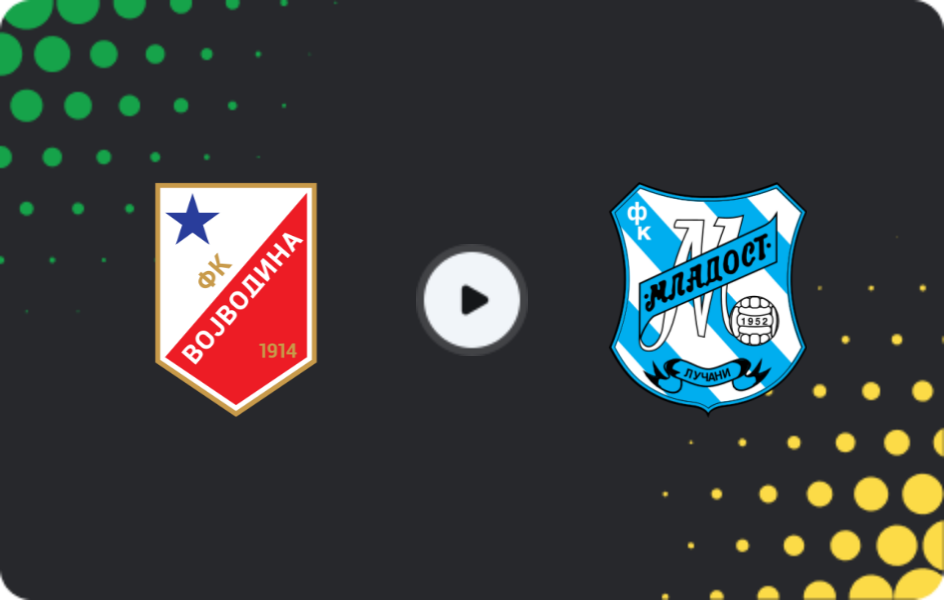Where to watch Vojvodina — Mladost Lucani, Super Liga, 07.02.2026