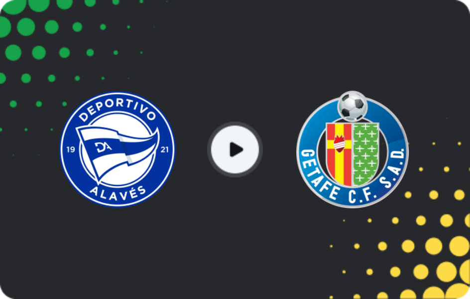 Where to watch Alaves — Getafe, La Liga, 08.02.2026