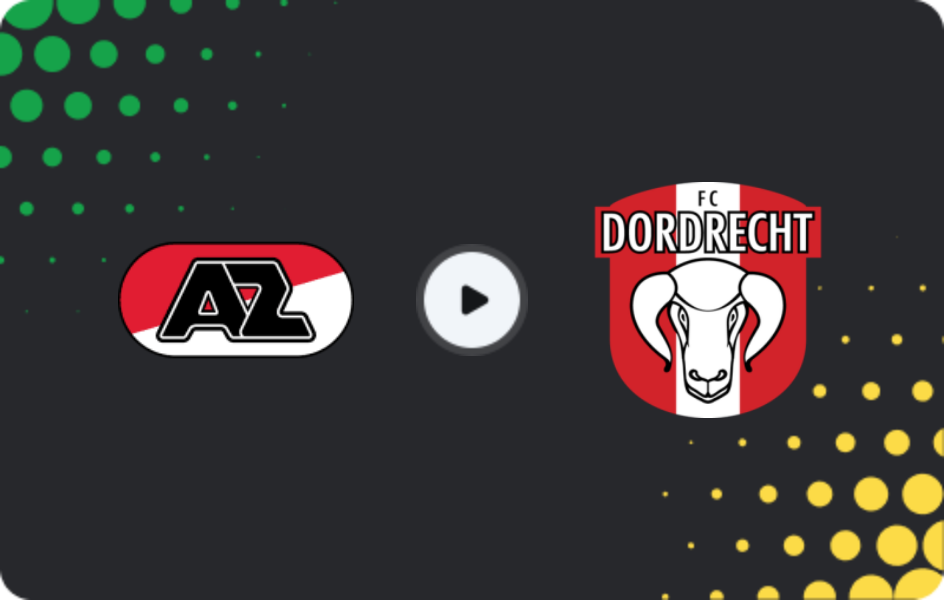 Where to watch Jong AZ — Dordrecht, Eerste Divisie, 09.02.2026
