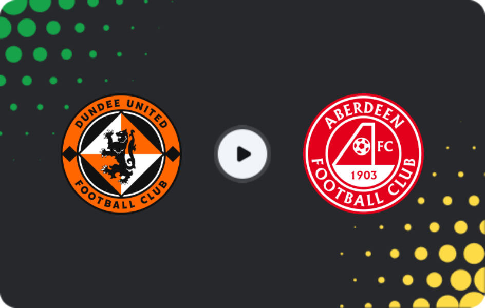 Where to watch Dundee United — Aberdeen, Premiership, 11.02.2026
