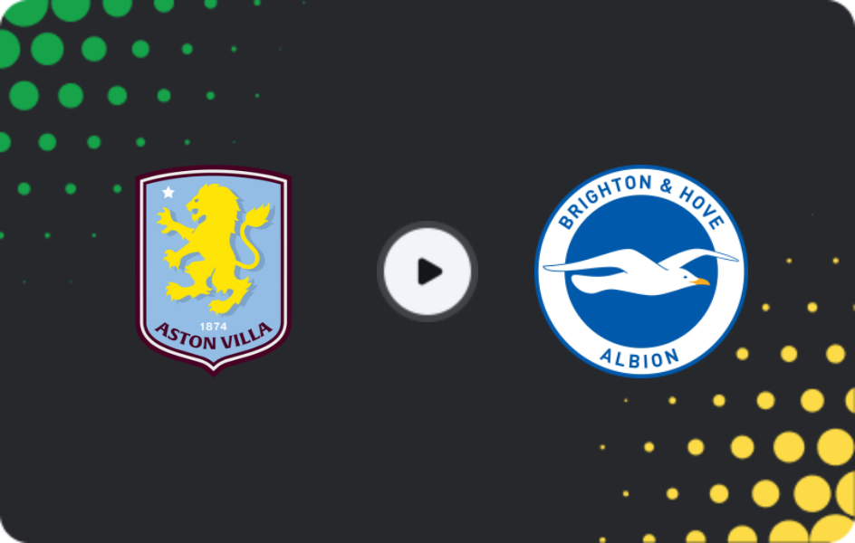 Where to watch Aston Villa — Brighton, Premier League, 11.02.2026