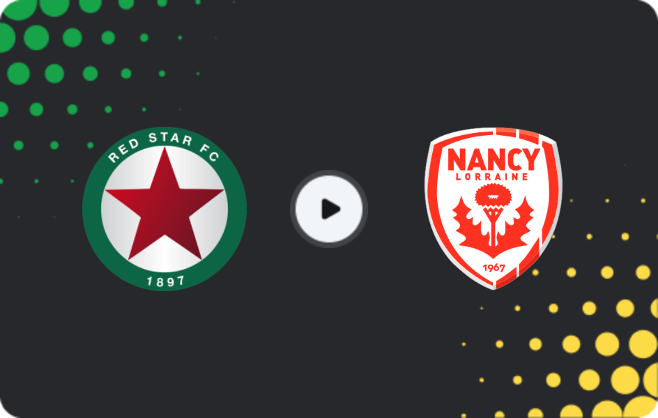 Where to watch Red Star — Nancy, Ligue 2, 13.02.2026