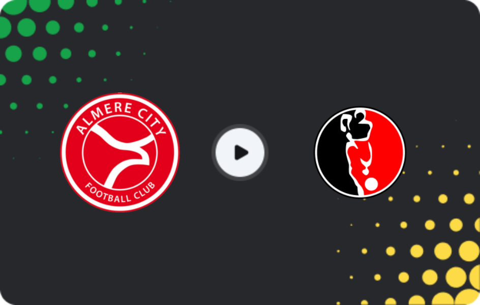 Where to watch Almere City FC — Helmond Sport, Eerste Divisie, 13.02.2026
