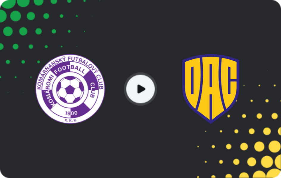 Where to watch Komárno — DAC 1904, Super Liga, 14.02.2026