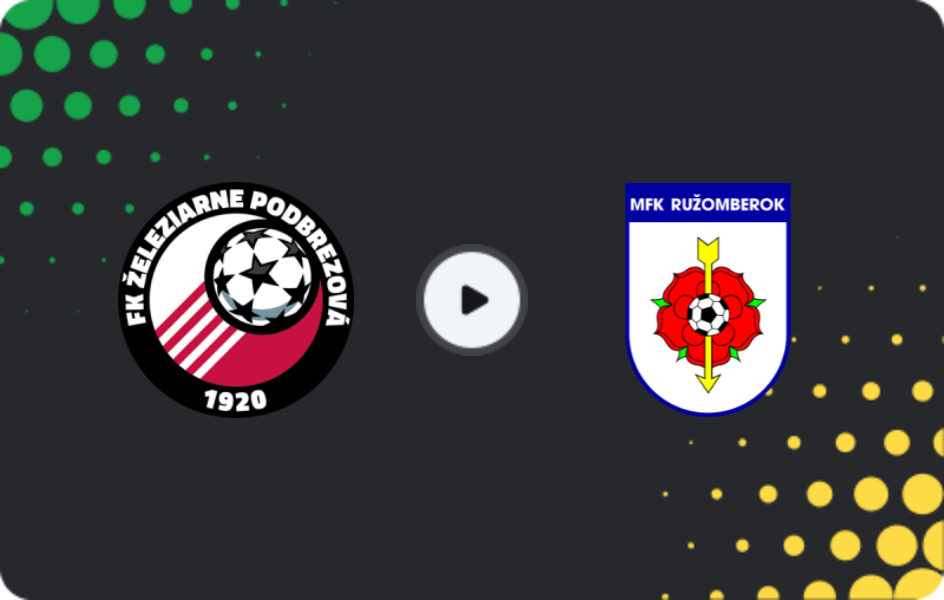 Where to watch Podbrezová — Ružomberok, Super Liga, 14.02.2026