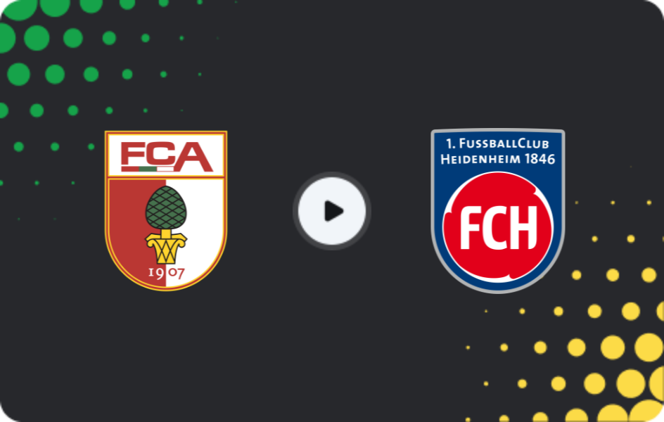 Where to watch Augsburg — Heidenheim, Bundesliga, 15.02.2026