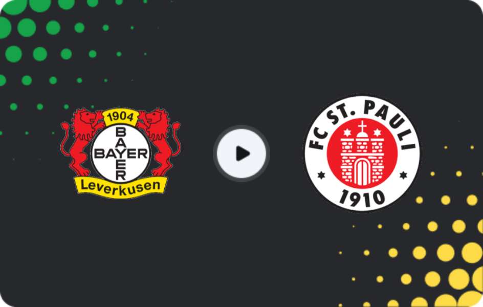 Where to watch Bayer Leverkusen — St. Pauli, Bundesliga, 14.02.2026