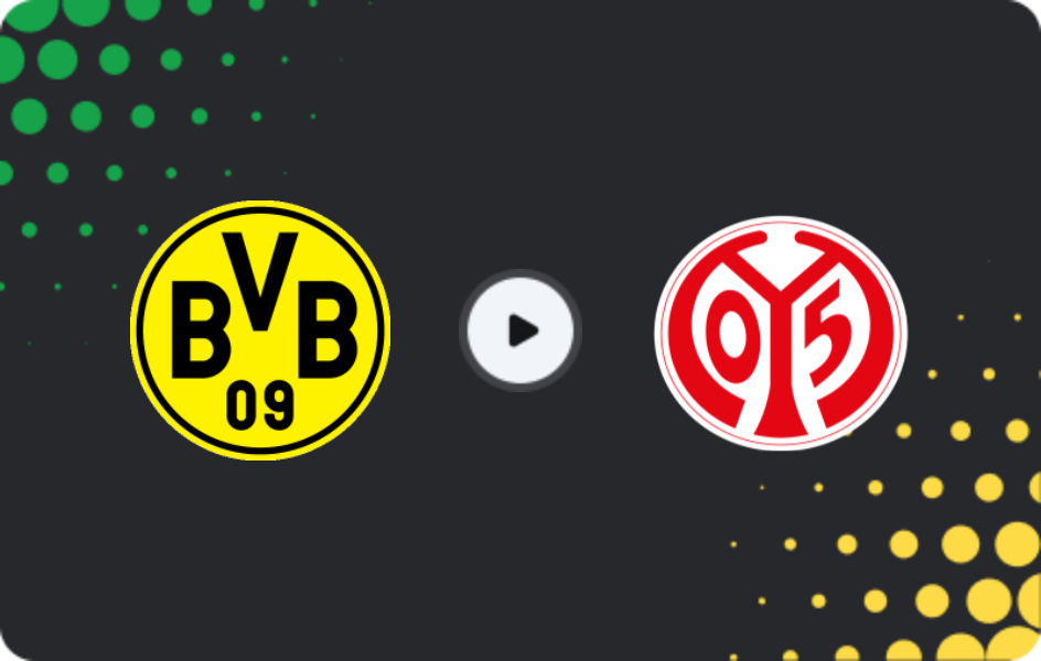 Where to watch Borussia Dortmund — Mainz 05, Bundesliga, 13.02.2026