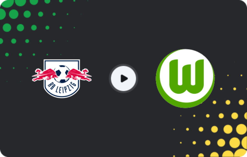 Where to watch RB Leipzig — VfL Wolfsburg, Bundesliga, 15.02.2026