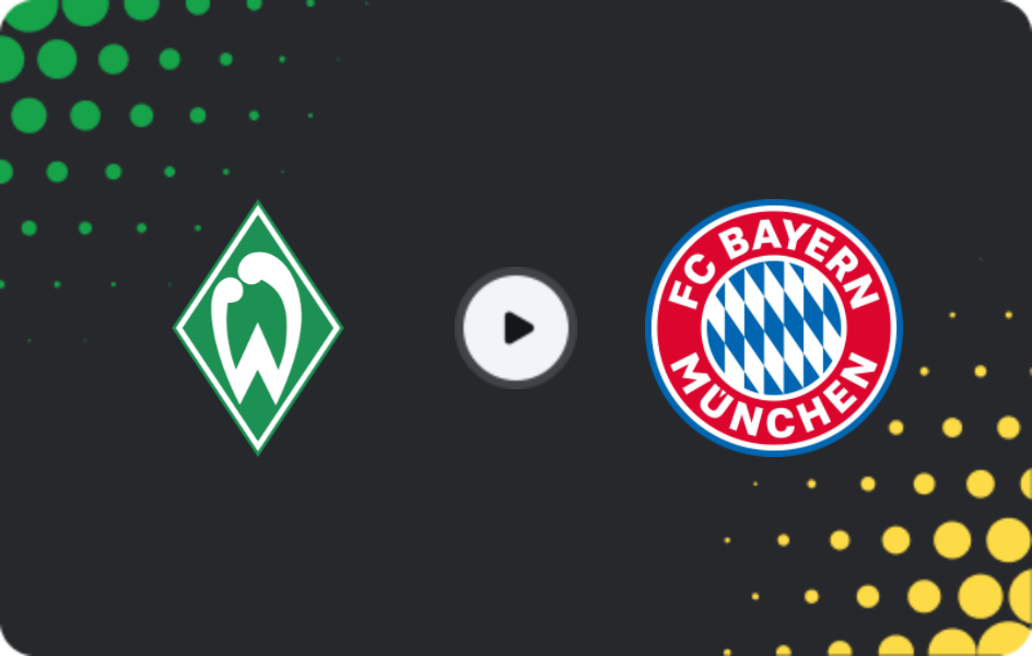 Where to watch Werder Bremen — Bayern, Bundesliga, 14.02.2026