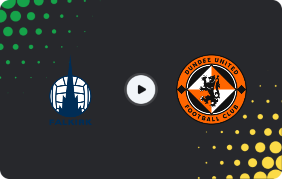 Where to watch Falkirk — Dundee United, Premiership, 14.02.2026