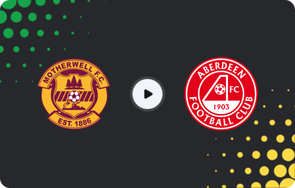 Where to watch Motherwell — Aberdeen, Premiership, 14.02.2026