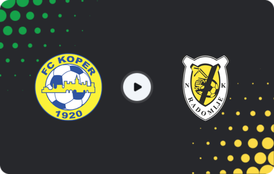 Where to watch Koper — Radomlje, PrvaLiga, 14.02.2026