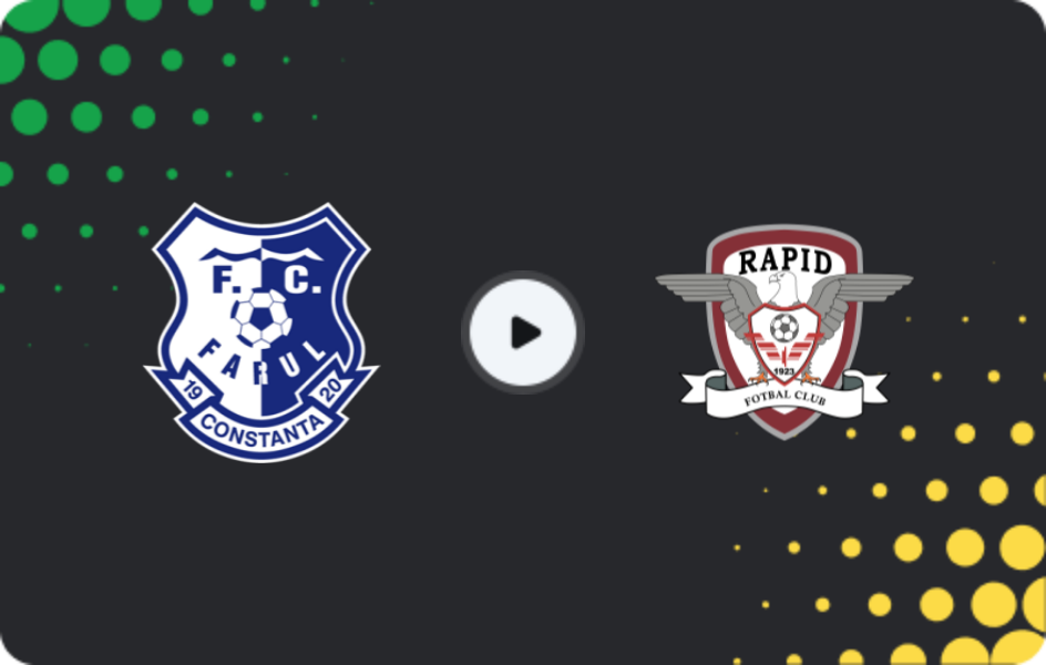 Where to watch Farul Constanta — Rapid Bucuresti, Liga I, 14.02.2026